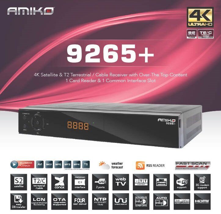 Amiko 9265+ Combo 4K | eBay